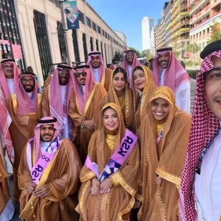 اللاعبون السعوديون المشاركون في بارالمبياد باريس 2024. الصورة من الحساب الرسمي للجنة الأولمبية والبارالمبية السعودية على منصة x