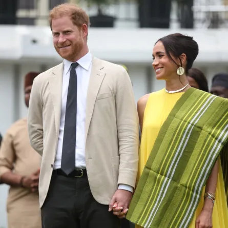 الأمير هاري وميغان ماركل  Prince Harry and Meghan في نيجيريا (مصدر الصورة: Kola SULAIMON / AFP)