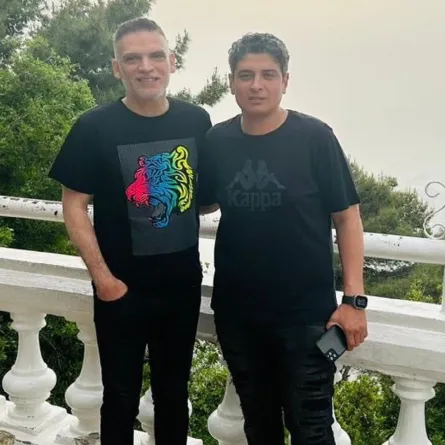 المنتج حسام شوقي والمنتج الفني فتحي إسماعيل - الصورة من حساب فتحي إسماعيل على إنستغرام