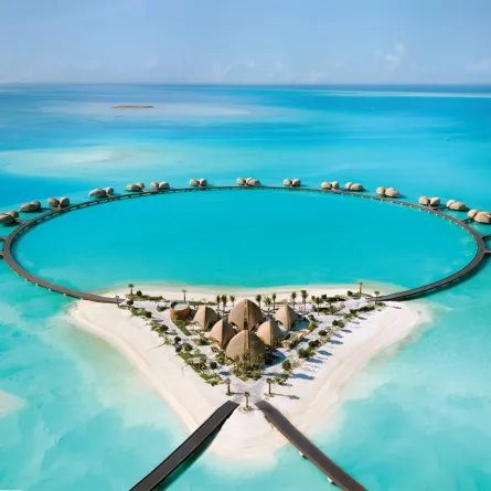 لقطة جوية لمنتجع نجومه