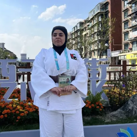 اللاعبة مريم الظنحاني. الصورة من wam