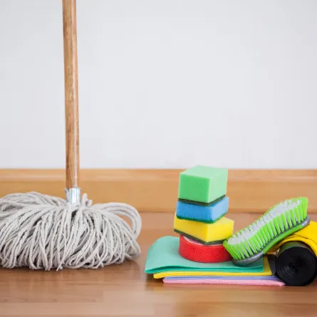 تنظيف المنزل