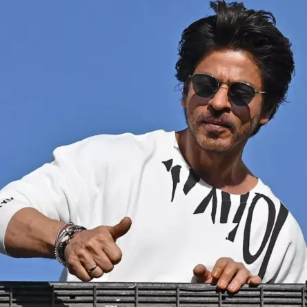 شاروخان في مومباي (Shah Rukh Khan in Mumbai). مصدر الصورة: Sujit JAISWAL / AFP