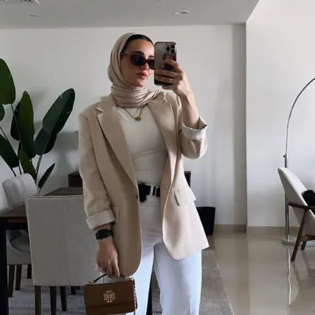 مدونة الموضة ميسون الشيخ - الصورة من حسابها على انستغرام 