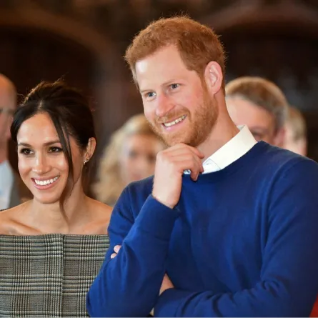 الأمير هاري وميغان ماركل خلال زيارة إلى قلعة كارديف في كارديف، جنوب ويلز (Prince Harry and Meghan Markle during a visit to Cardiff Castle in Cardiff, south Wales). مصدر الصورة: Ben Birchall / POOL / AFP