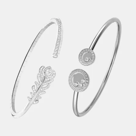 أساور ذهب أبيض