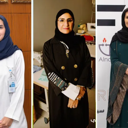 الأميرة موضي بنت خالد بن عبدالعزيز والأميرة نوف بنت عبدالرحمن آل سعود والدكتورة أشواق القحطاني