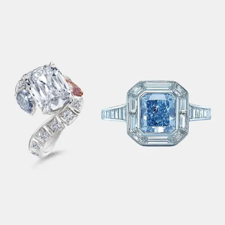 خواتم ألماس أزرق