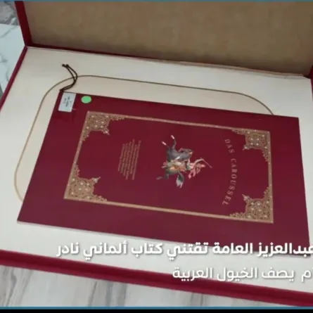 كتاب يتضمن 28 لوحة عن الخيول