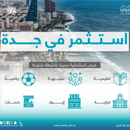 14 فرصة متاحة للاستثمار في جدة