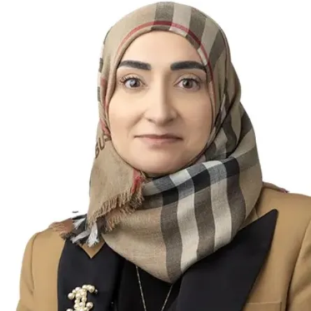 الدكتورة جميلة محمد رضا السلمان. الصورة من الموقع الإلكتروني الرسمي لمجلس الشورى البحريني