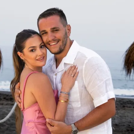 دانا الحلاني وخطيبها آلان سعد- الصورة من حسابها على إنستغرام