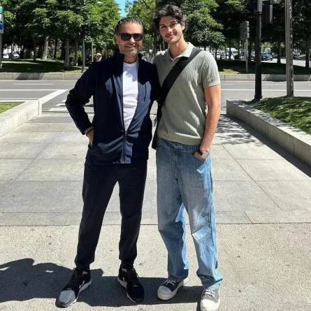 راغب علامة مع نجله لؤي- الصورة من حساب راغب على إنستغرام