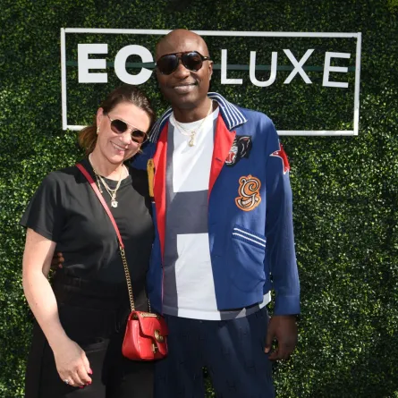 الأميرة مارثا لويز والشامان دوريك في بيفرلي هيلز كاليفورنيا (Princess Märtha Louise and Shaman Durek in Beverly Hills, California). مصدر الصورة: Vivien Killilea/Getty Images for Debbie Durkin/ECOLUXE Pre-ESPY's Sports Lounge