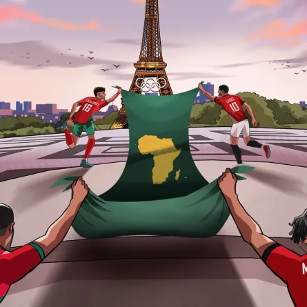 مباراة منتخب مصر والمغرب في أولمبياد باريس 2024.. موعد الانطلاق وتاريخ المشاركة في الأولمبياد - الصورة من حساب caf عربي على منصة إكس