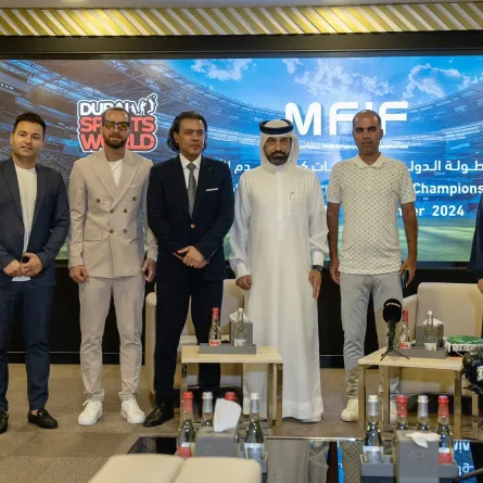  إطلاق البطولة الدولية لخماسيات كرة القدم للأندية. الصورة من مكتب دبي الإعلامي