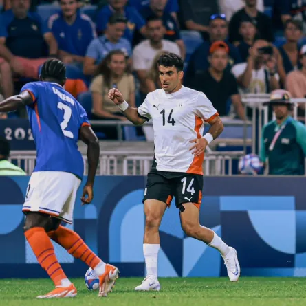 لقطات من مباراة مصر وفرنسا في نصف نهائي أولمبياد باريس 2024 - الصورة من حساب منتخب مصر على إكس