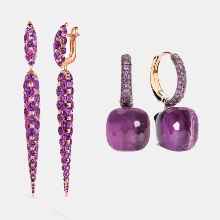 أقراط بنفسجي