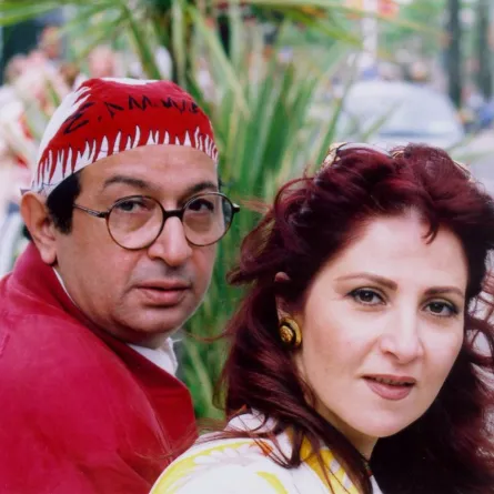 نور الشريف وبوسي - صورة أرشيفية