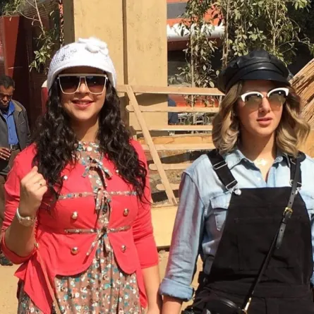 إيمي ودنيا سمير غانم- الصورة من حساب إيمي سمير غانم على إنستغرام