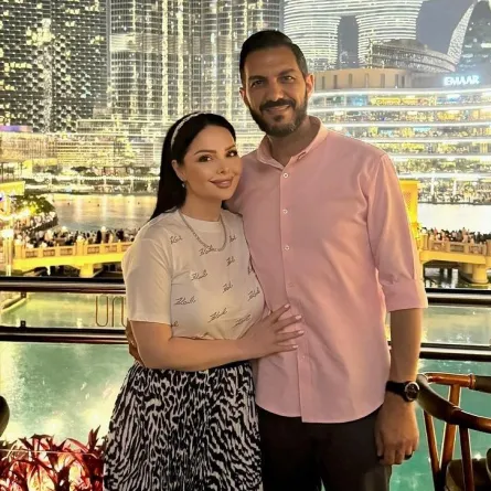 ديانا كرزون وزوجها معاذ العمري- الصورة من حساب ديانا على إنستغرام