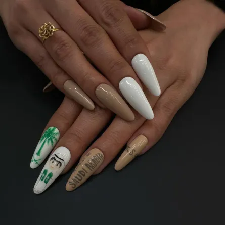 موديلات أظافر لليوم الوطني السعودي 94