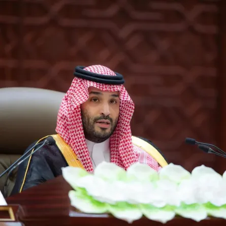 الأمير محمد بن سلمان خلال إلقاء كلمته في مجلس الشورى. الصورة من واس