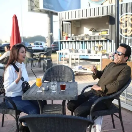 سامح حسين وسهر الصايغ -الصورة من المركز الإعلامي للفيلم