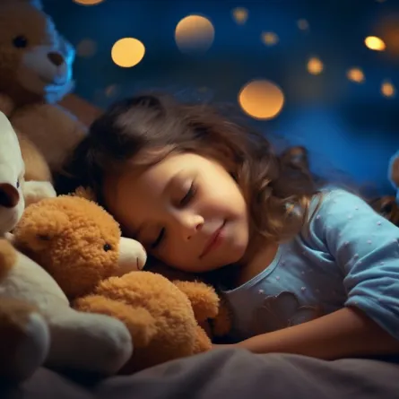 صورة لطفلة نائمة