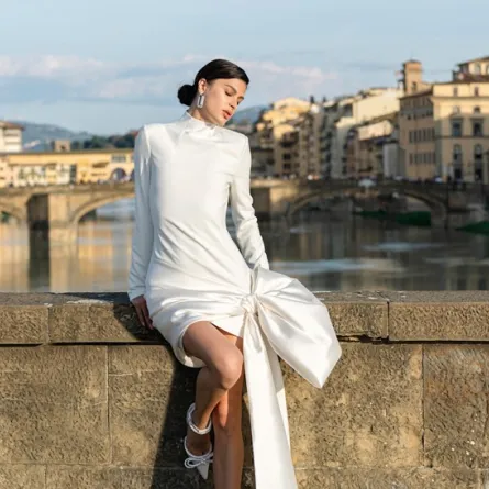 فستان من مونيك لولييه Monique Lhuillier - الصورة من Launchmetrics/Spotlight ©