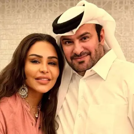 أحلام وزوجها مبارك الهاجري - الصورة من حسابها على إنستغرام