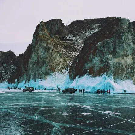 بحيرة بايكال في مقاطعة إيركوتسك الروسية 