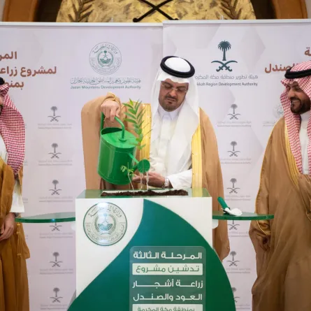 تدشين المرحلة الثالثة لمشروع زراعة أشجار العود والصندل