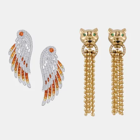 أقراط على شكل حيوانات وطيور