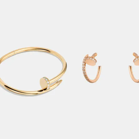 أقراط Juste Un Clou من كارتييه Cartier وسوار Juste Un Clou من كارتييه Cartier