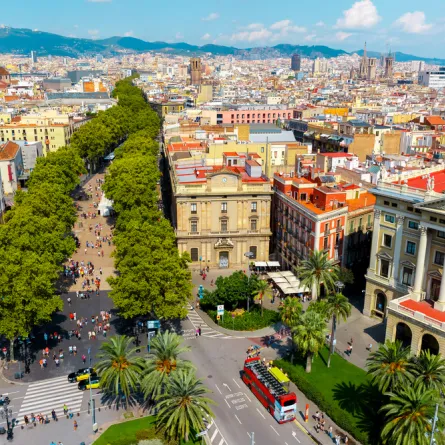 لقطة لشارع لا رامبلا