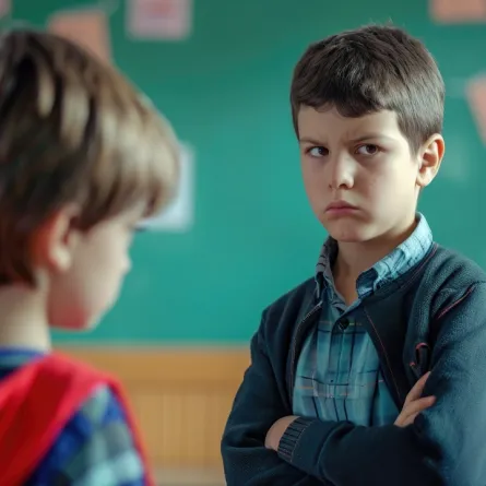 صورة لطفل غاضب