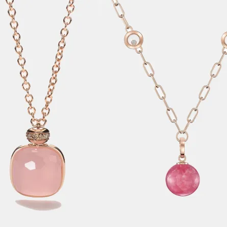 سلسلة Happy Diamonds Planet من شوبارد Chopard وسلسلة Nudo Classic من بوميلاتو Pomellato