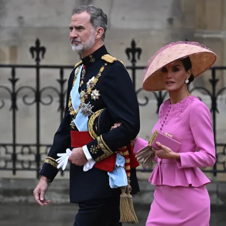 الملكة ليتيزيا Queen Letizia والملك فيليبي King Felipe (مصدر الصورة: Paul ELLIS / AFP)
