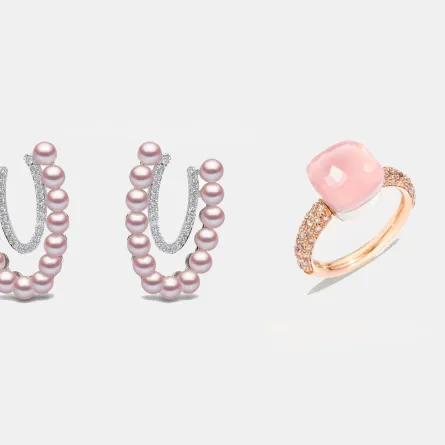 خاتم Nudo Classic من بوميلاتو Pomellato وأقراط Sleek من يوكو لندن Yoko London