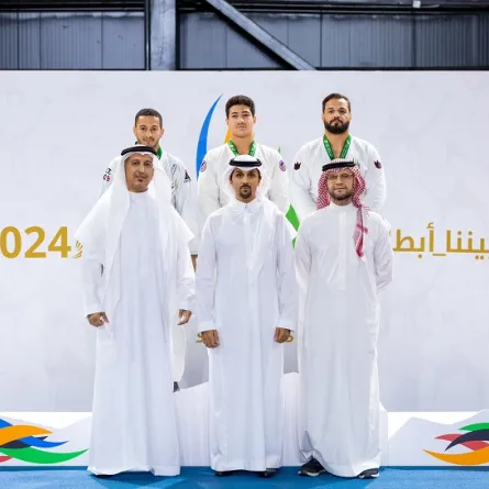 الفائزين في منافسات "الجوجيتسو" - الصورة من حساب دورة الألعاب السعودية على إكس