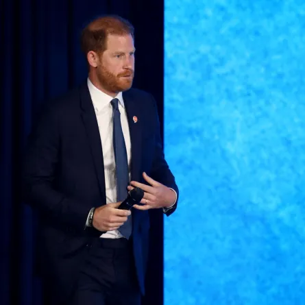 الأمير هاري في الاجتماع السنوي لمبادرة كلينتون العالمية في مدينة نيويورك (Prince Harry at the Clinton Global Initiative annual meeting in New York City). مصدر الصورة: Leonardo Munoz / AFP