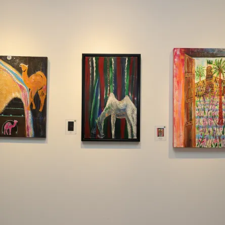 معرض فني للدكتورة إلهام ريس