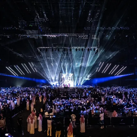 حضور ضخم لافتتاح موسم الرياض- الصورة من الحساب الرسمي لتركي آل الشيخ على منصة x