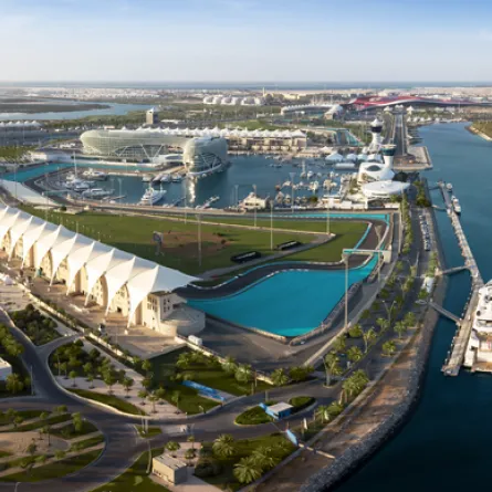 جزيرة ياس. الصورة من مكتب أبوظبي الإعلامي