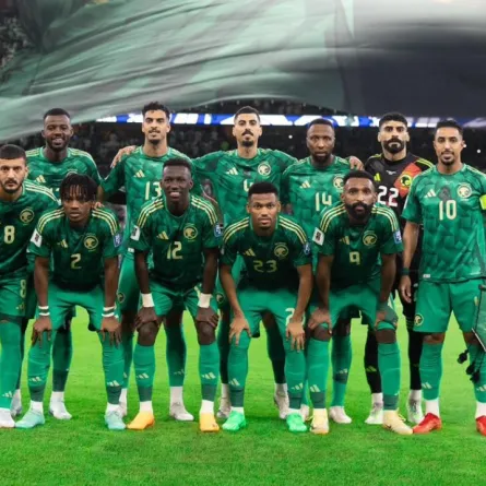 المنتخب السعودي في لقائه مع البحرين