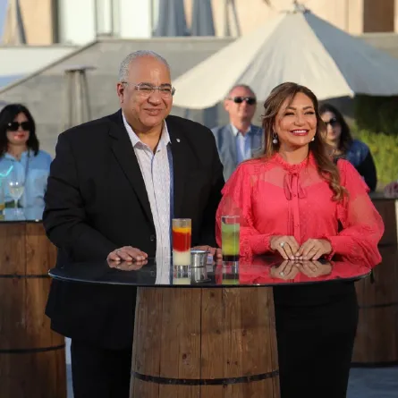 ليلى علوي وبيومي فؤاد - الصورة من صفحة شركة نيوسينشري على انستغرام