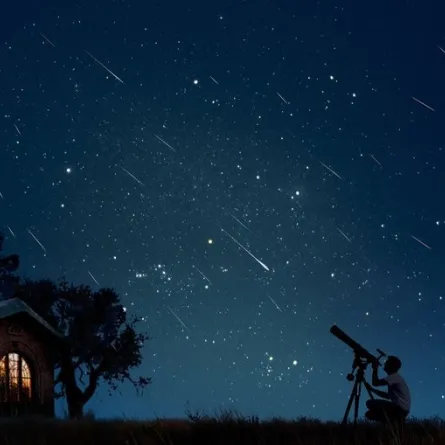  شهب الجباريات. الصورة من الحساب الرسمي لدار التقويم القطري على منصة x