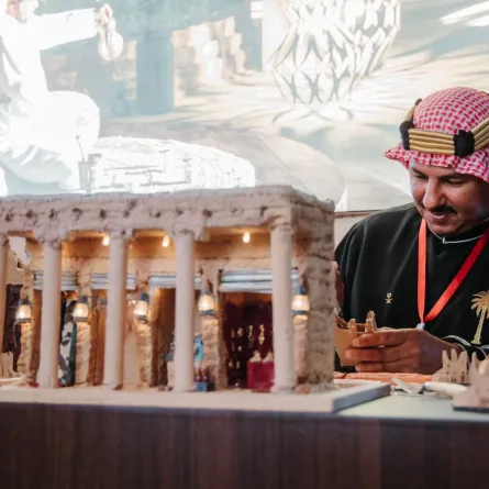 جناح الدرعية في حديقة "تيان تان" يقدم تجارب تفاعلية فريدة للزوار