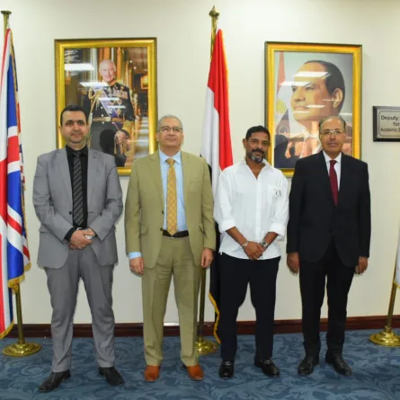 هاني فرحات من الجامعة البريطانية - الصورة من المكتب الصحفي لهاني فرحات